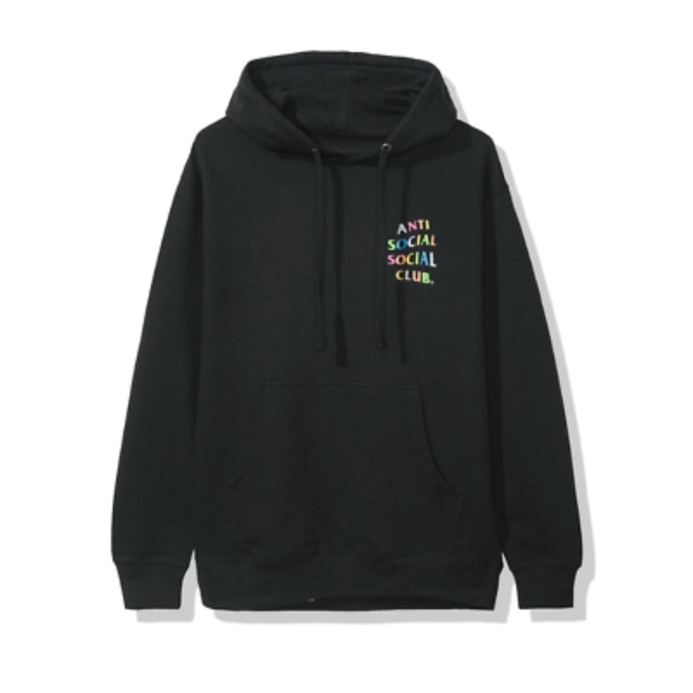 Anti Social Social Club Multicolor Black Hoodie